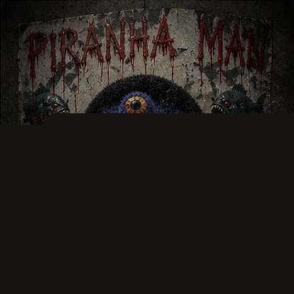 Piranha Man horror poster
